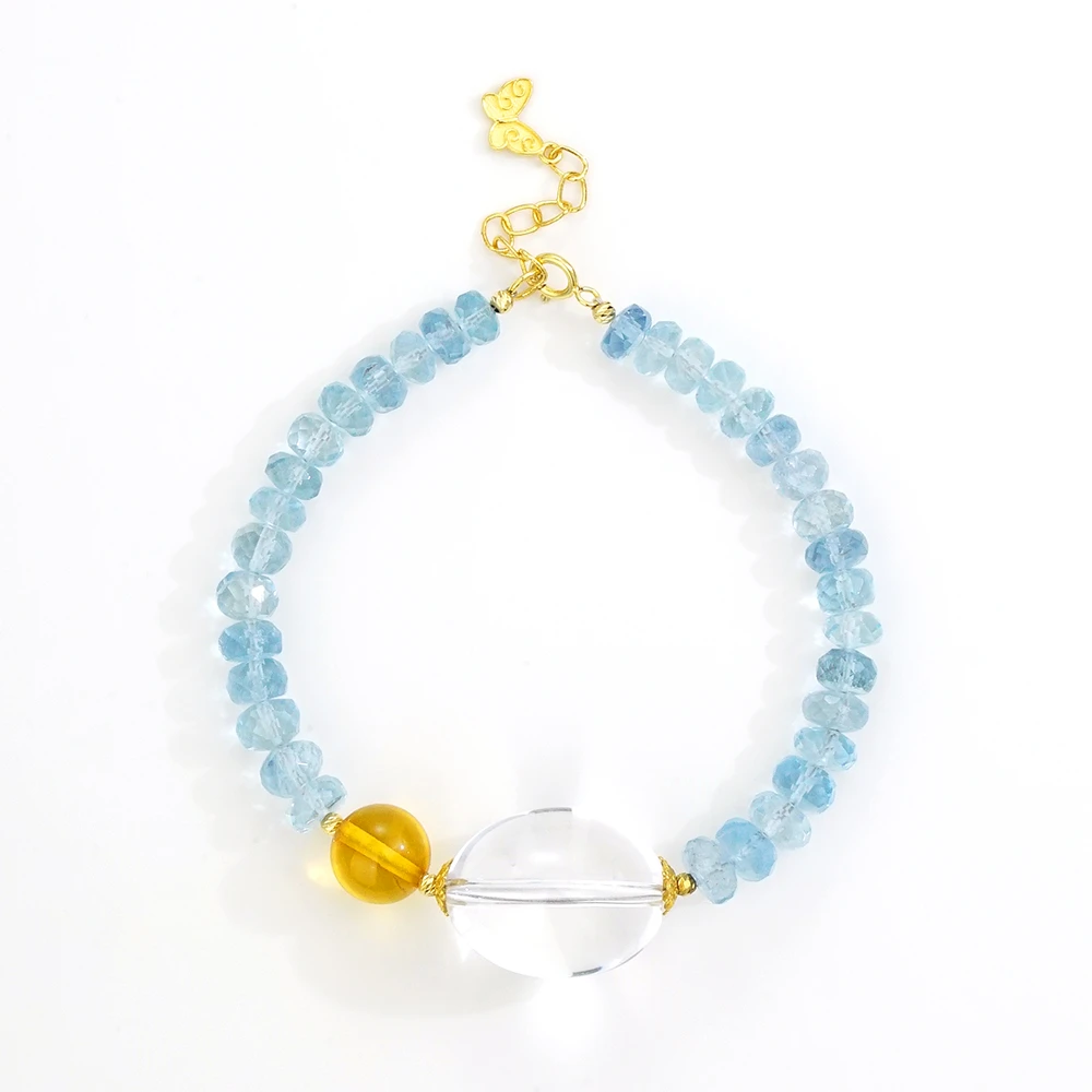 18K海蓝宝手链(15+3）46393