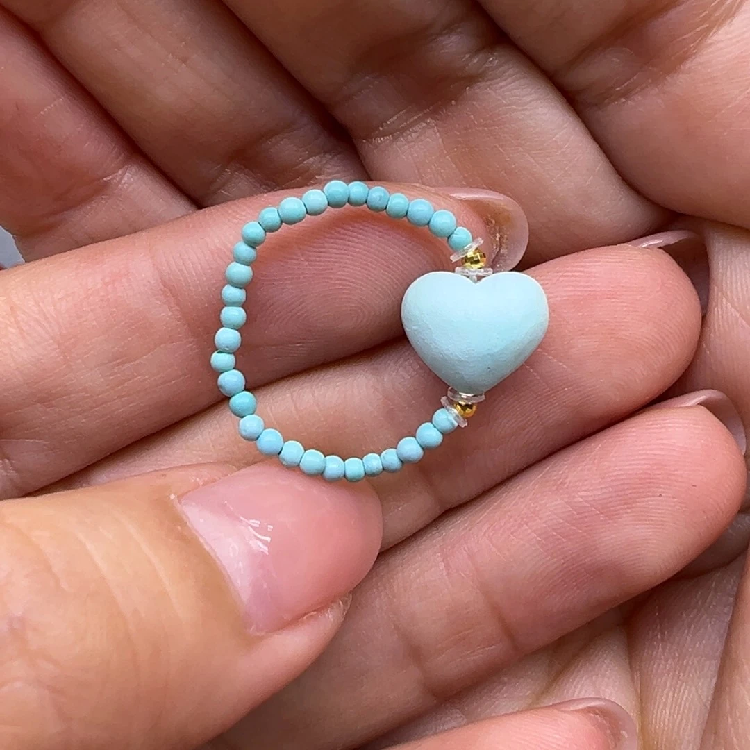 绿松石18K金镶嵌戒指