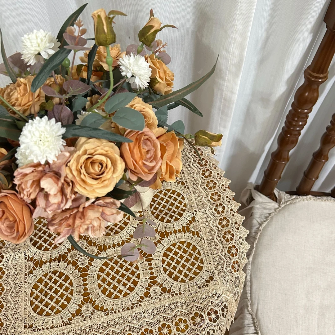 法式扶手盖布蕾丝桌布小家电盖布