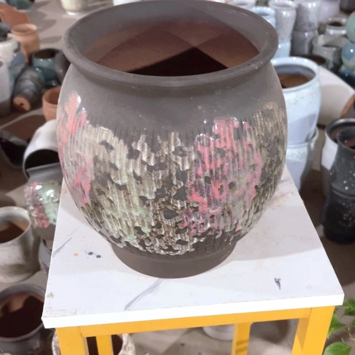 紫砂花盆口径19高度24一只正品