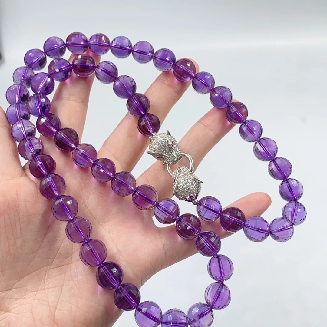 紫晶项链时尚精美大气优雅