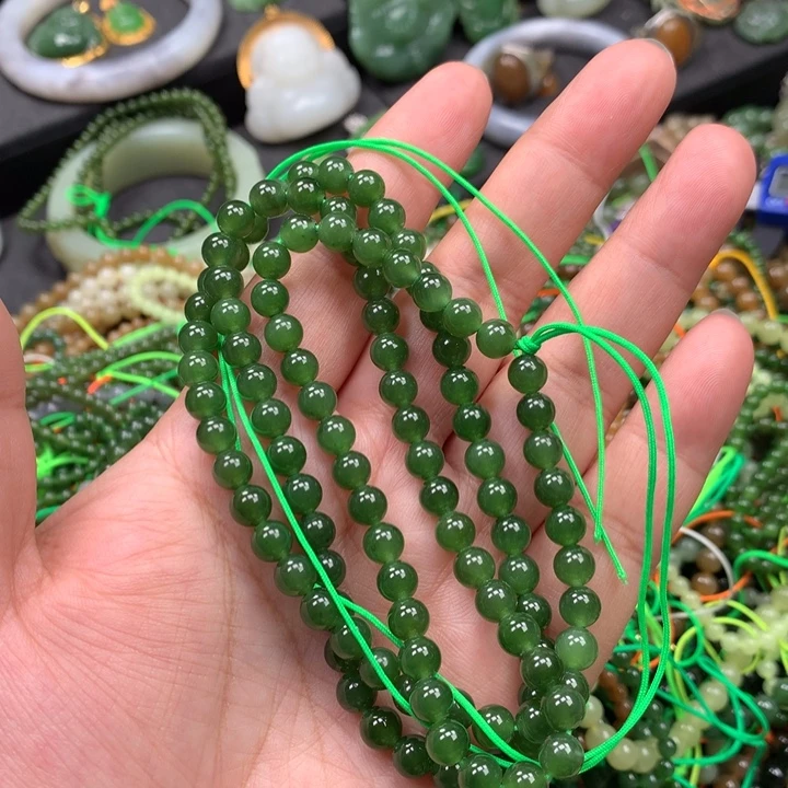 和田玉未镶嵌手链8