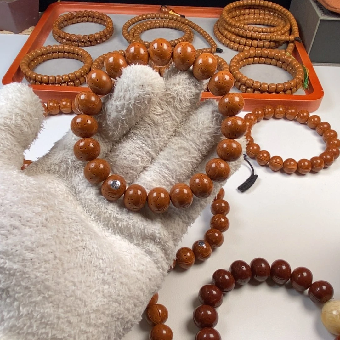 桃核手串正版红魔银标1.4000000