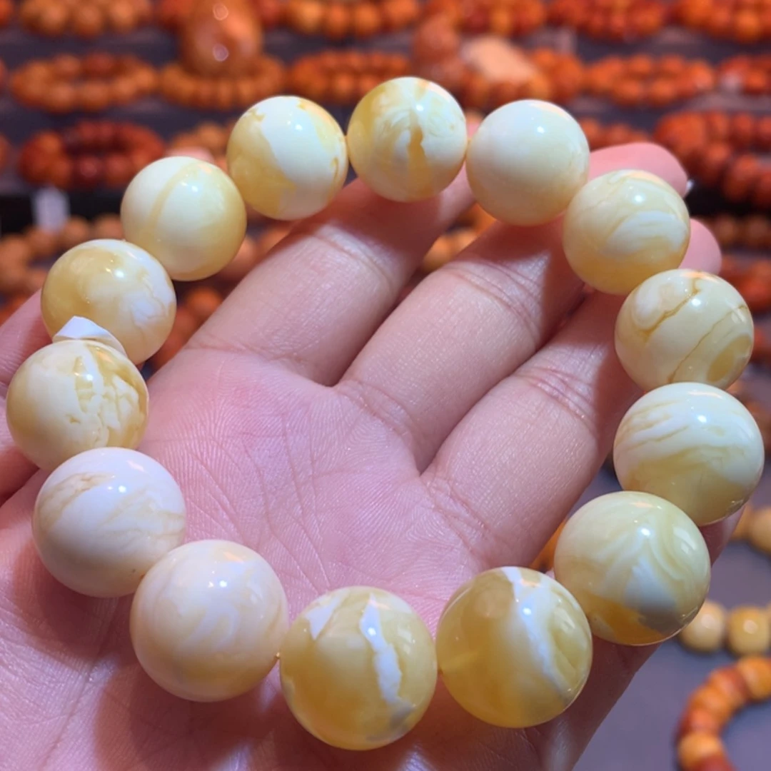 【闪购商品】未镶嵌蜜蜡手串甜***叔蜜蜡手串