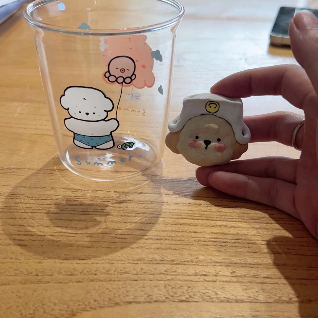 陶瓷艺术?**琪玻璃杯➕冰箱贴