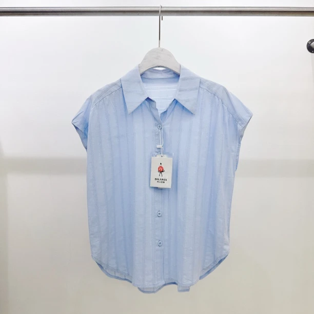 2025新款夏季洋气减龄简约衬衣上衣显瘦百搭衬衣女2557