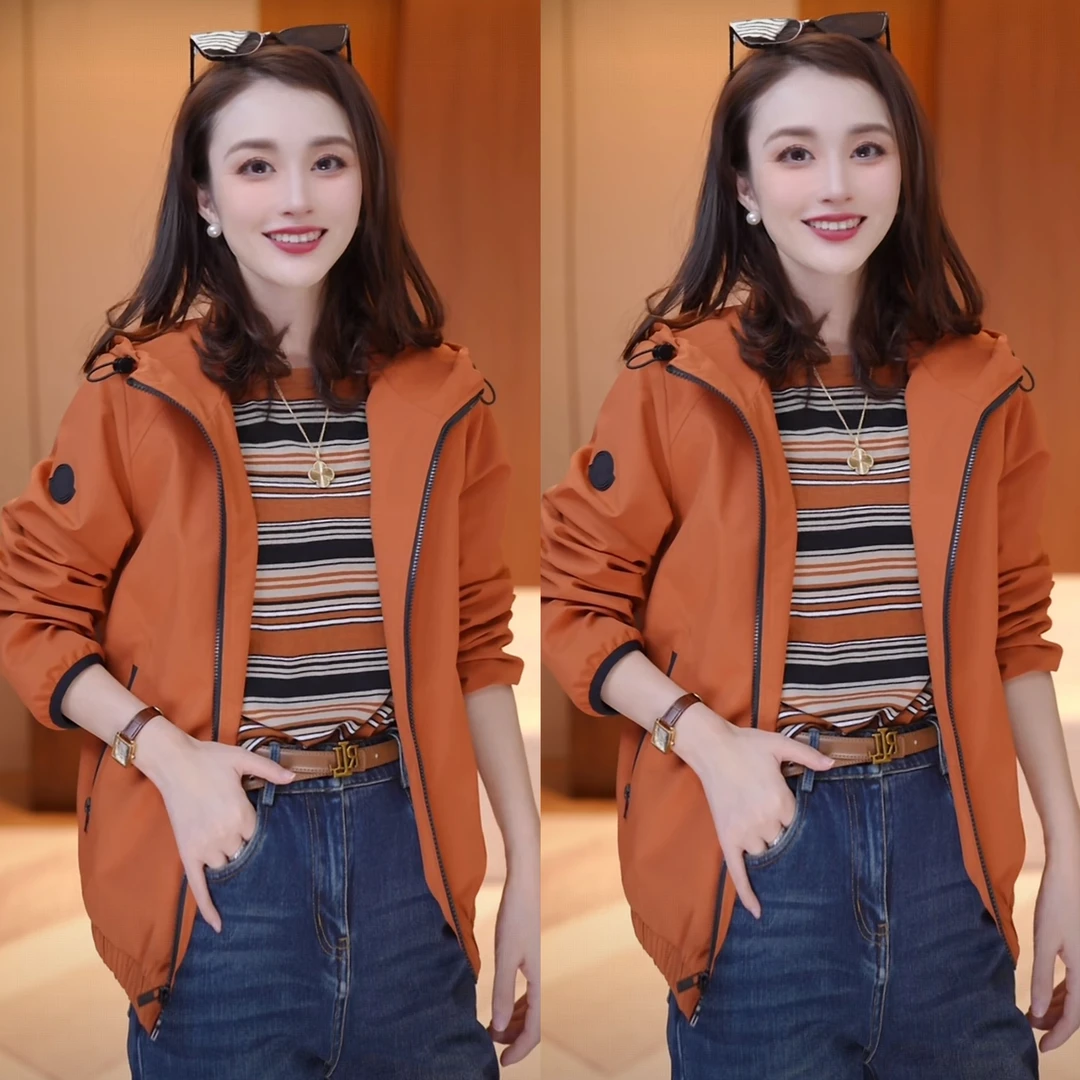 JDND轩羽【橙光溢彩】秋季特定时尚软壳冲锋衣外套XY25379