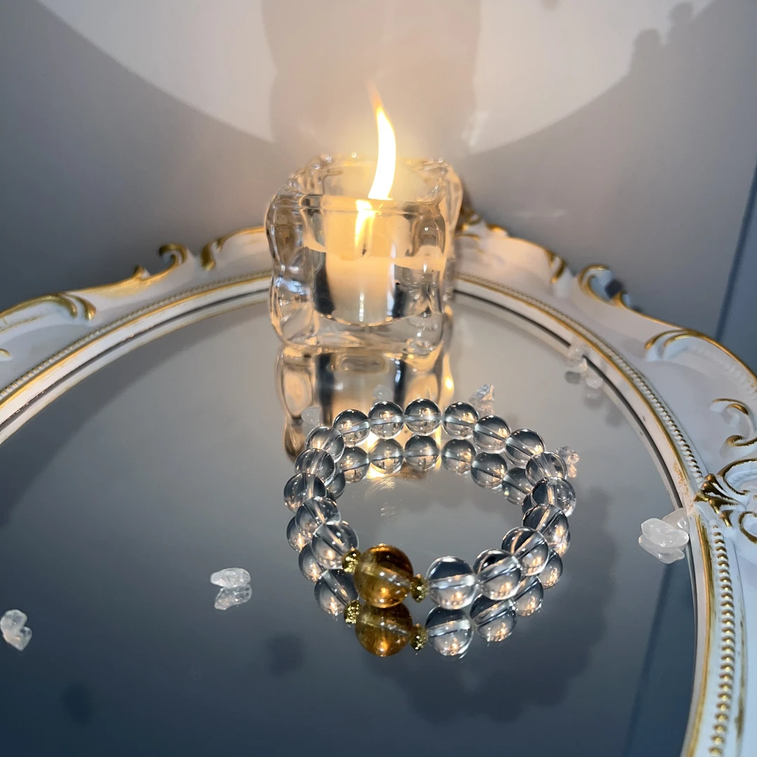 予禧原创天然10mm白水晶男女通款多样性发其一消磁水晶手串