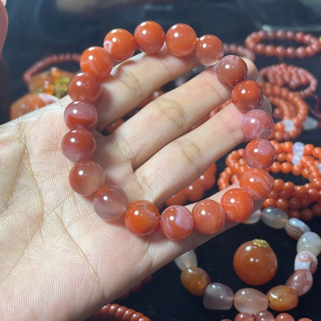 南红玛瑙未镶嵌手串