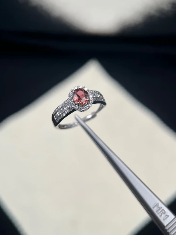 戒指｜粉碧玺·开口·轻奢