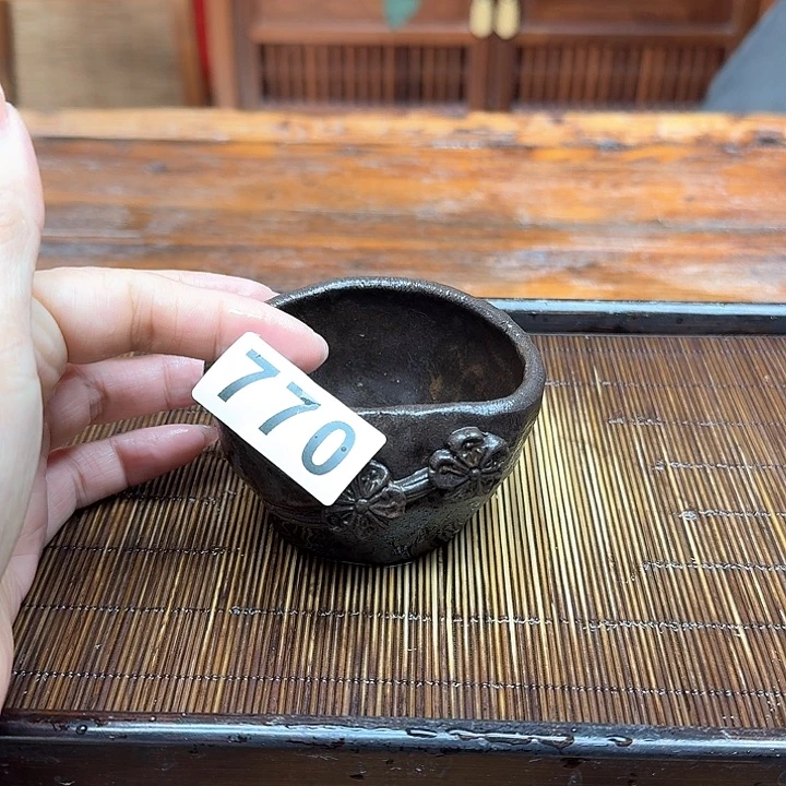 纯手工制作粗陶茶具