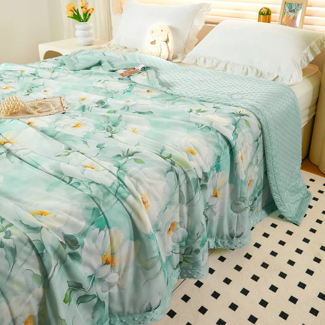 【全】数码印花凉感丝豆豆夏凉被