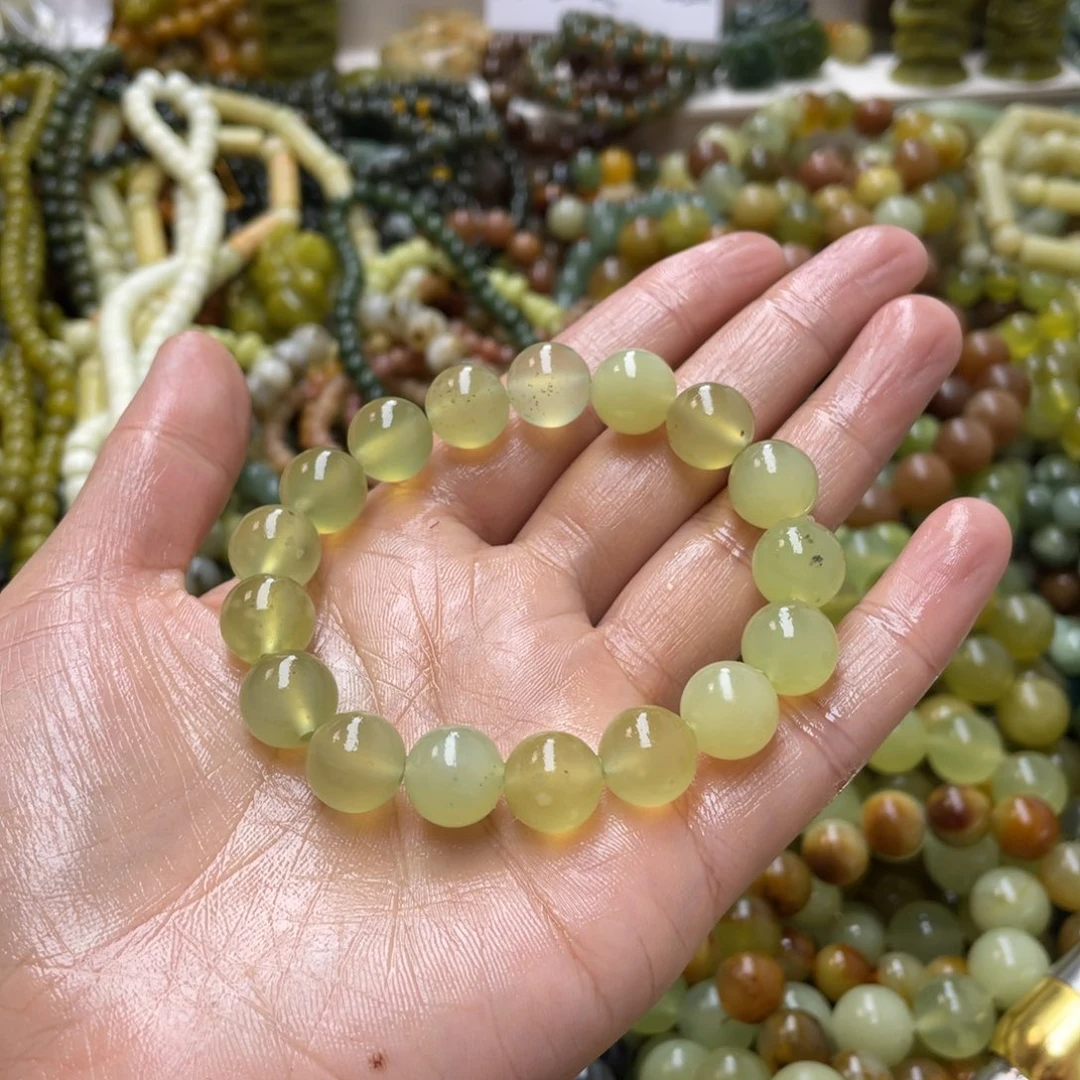 蛇纹石玉手链未镶嵌