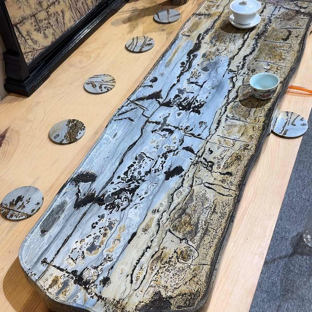 Y*Z国画石精品茶盘湿泡