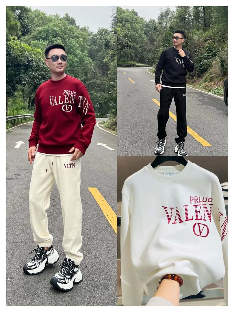 PRLUO VALENTIN《国际行》2025秋冬男士时尚潮流运动宽松休闲套装