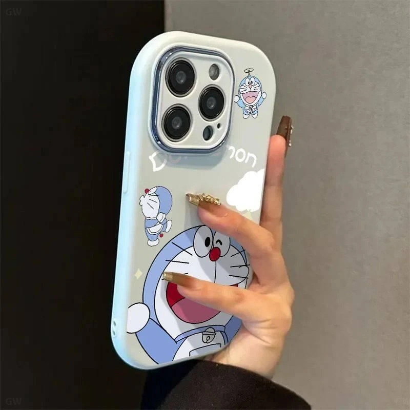 精孔胖子云朵哆啦适用苹果17手机壳iphone16华为oppo小米vivo女54
