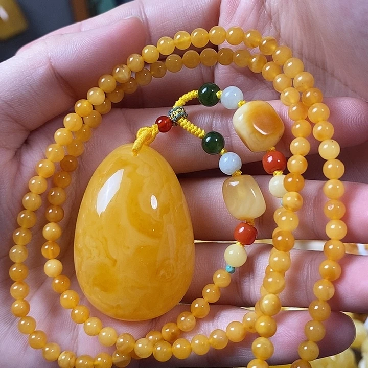 琥珀未镶嵌裸石水滴