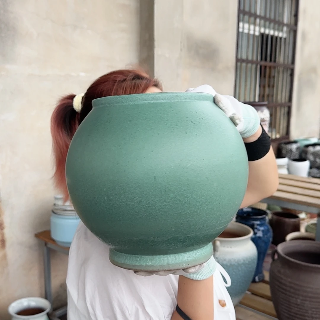 紫砂花盆王嫂花盆高24口18直播0802-136