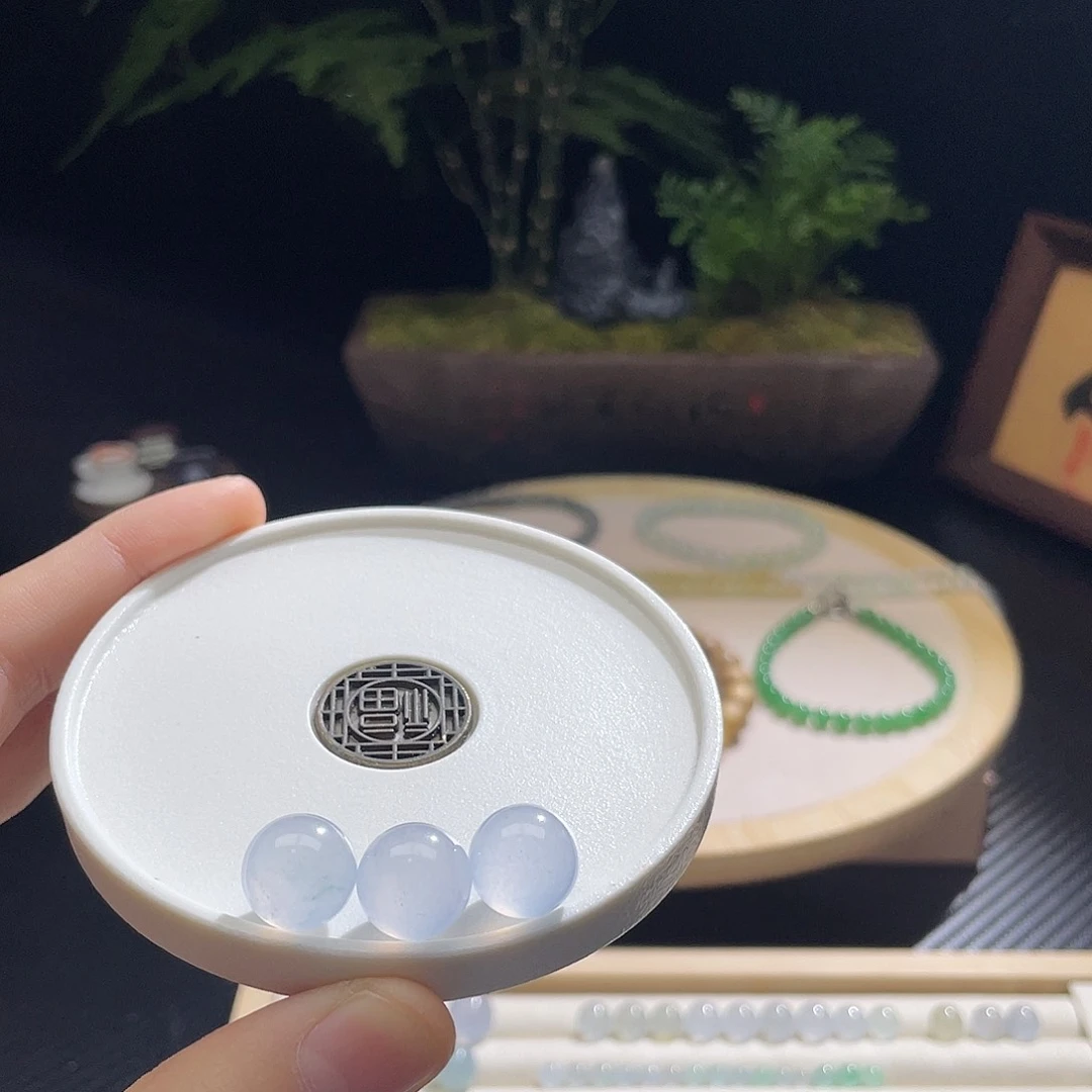 翡翠散珠卡11.9冰紫9000一颗