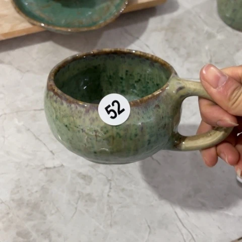 盘蓝**?熠樹日式手捏餐具茶具
