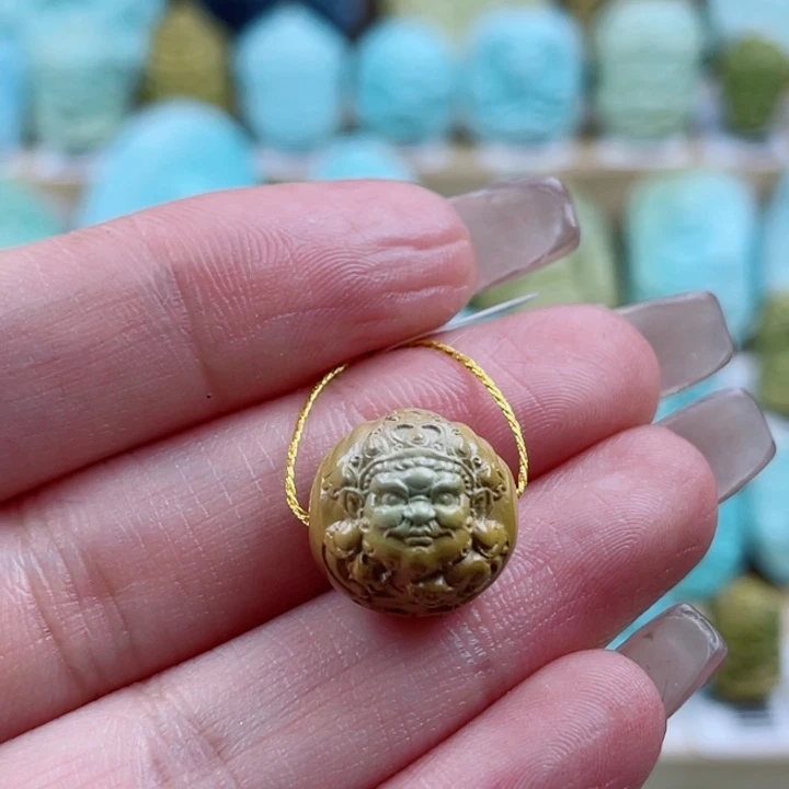 绿松石未镶嵌珠宝奇石13.5mm