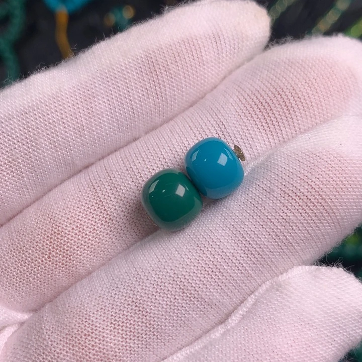 高端平替高瓷玉化文玩珠串8.9