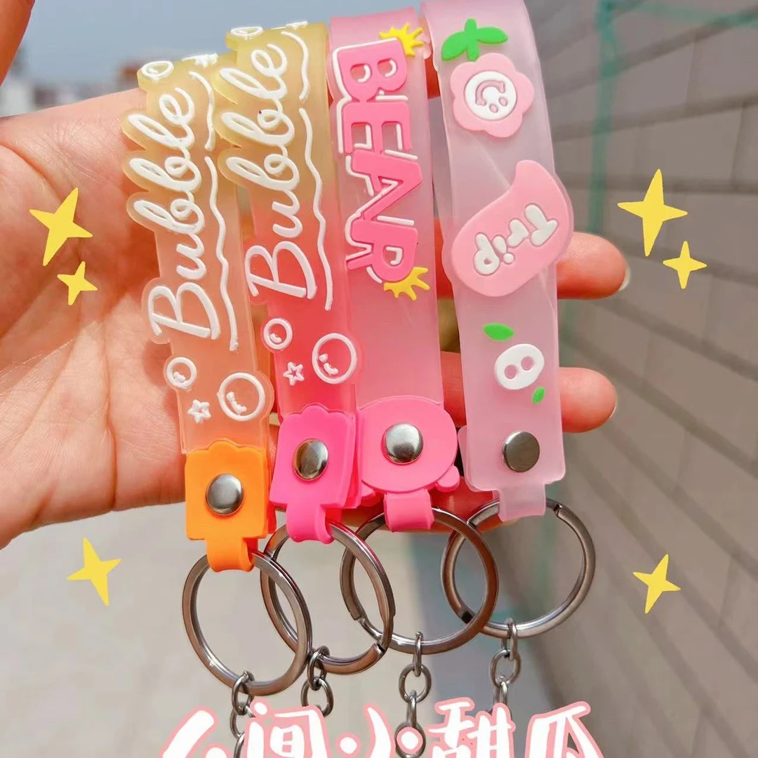 【直播福利】大号公仔手办动漫潮玩炫彩卡通钥匙扣diy钥匙链