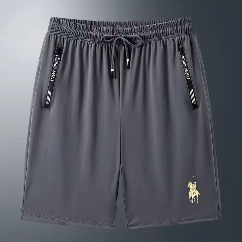 爆款男士冰丝短裤百搭短裤透气休闲短裤五分裤高弹力短裤