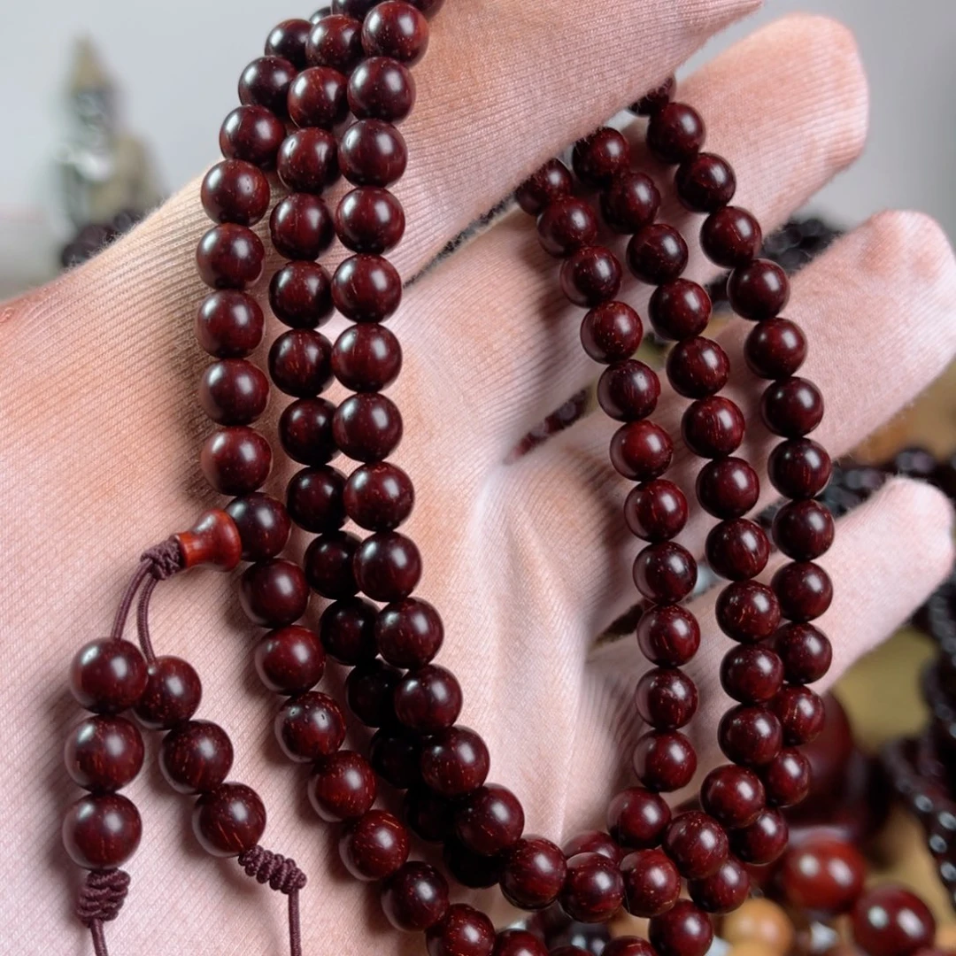 小叶紫檀手串/手链0.7高油密鳞底金星