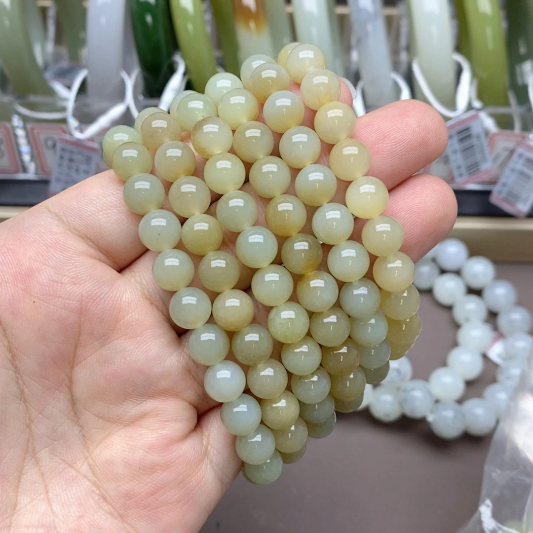 未镶嵌手串和田玉卡8