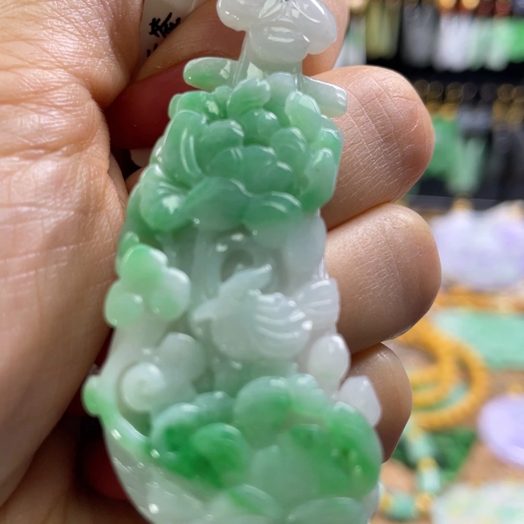 颈饰未镶嵌翡翠代编织