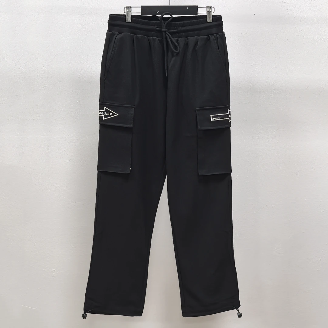 百搭舒适直筒黑色男士运动时尚宽松潮流休闲裤