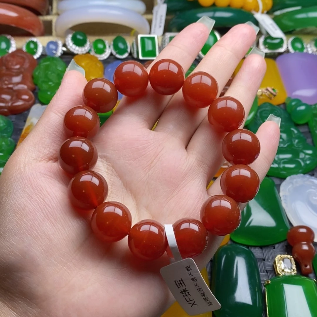 玛瑙/玉髓手串未镶嵌卡16