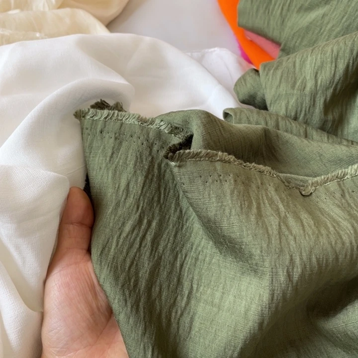 天丝（莱赛尔纤维）军绿色棉麻2米