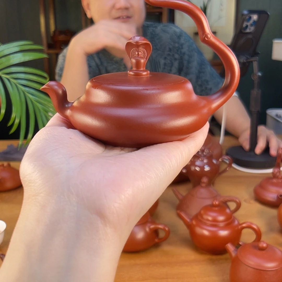 *****茶壶紫砂蛇壶大红袍90cc左右