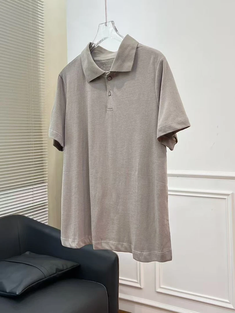 常规纽扣商务休闲夏季Polo衫简约半袖休闲polo商务运动