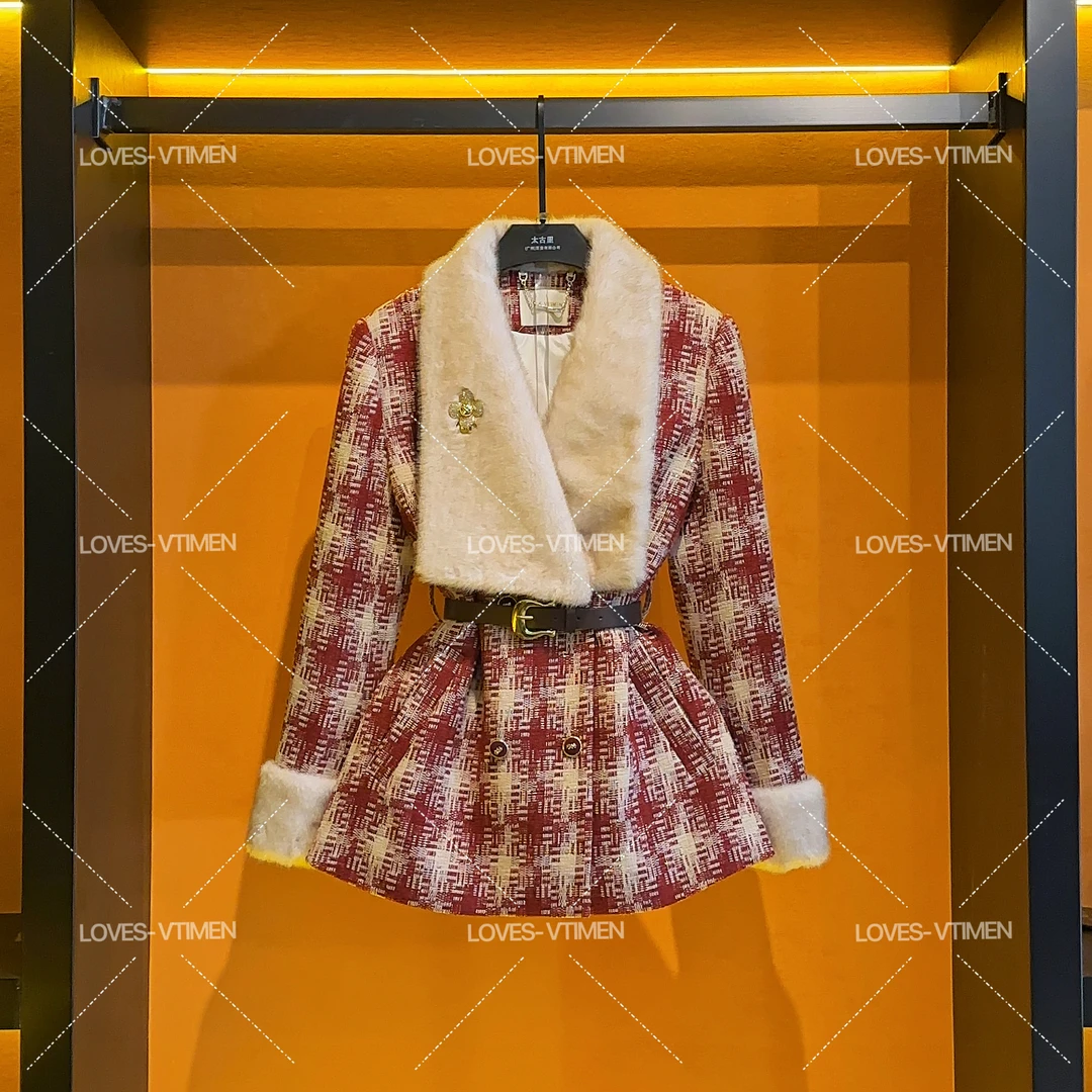 【小鬼专属】羽绒白鸭绒羊毛时尚轻奢显瘦收腰羽绒服LOVES-A1562