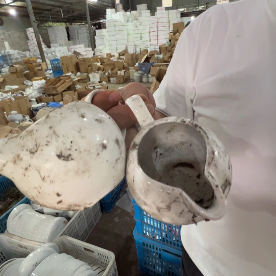 瓷片景德镇陶瓷老白胎公道2只