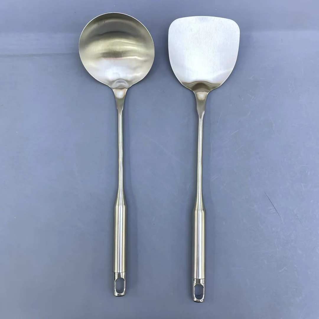 【618专享价】康家锻造一体锅铲汤勺套装两支家用厨房必【汤家限定】