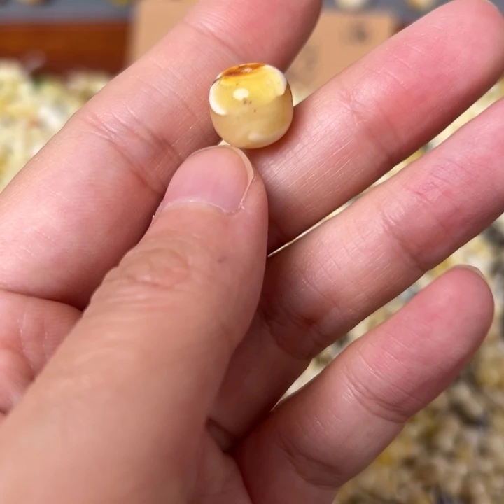 蜜蜡未镶嵌裸石11.3mm一个