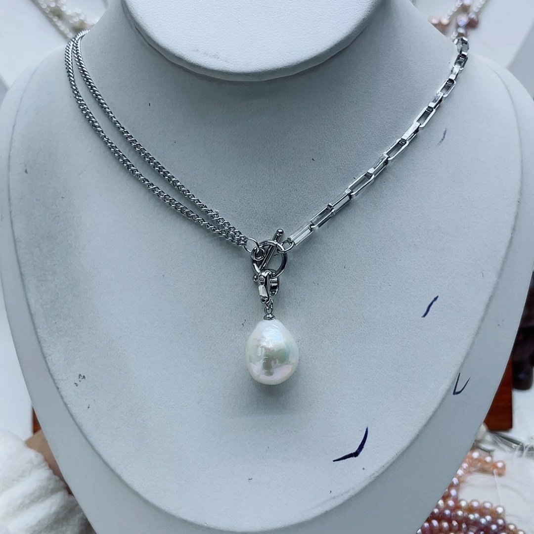 套链钛钢淡水珍珠
