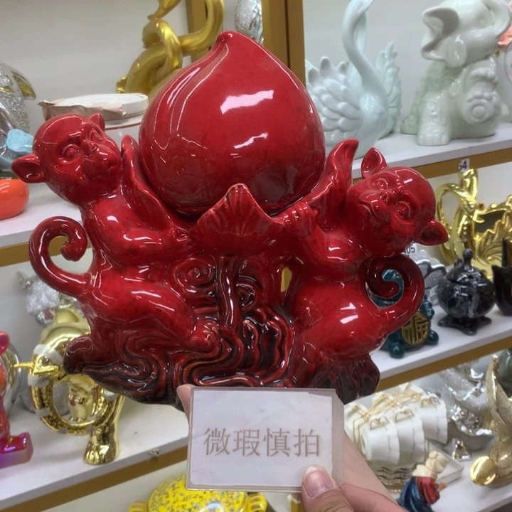 摆件微瑕陶瓷介意勿拍