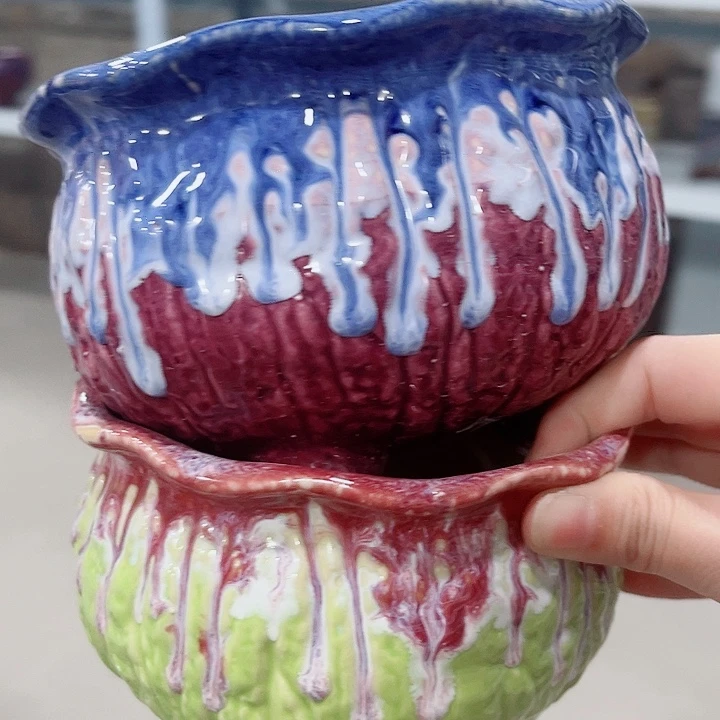 多肉陶瓷花盆满10元包邮