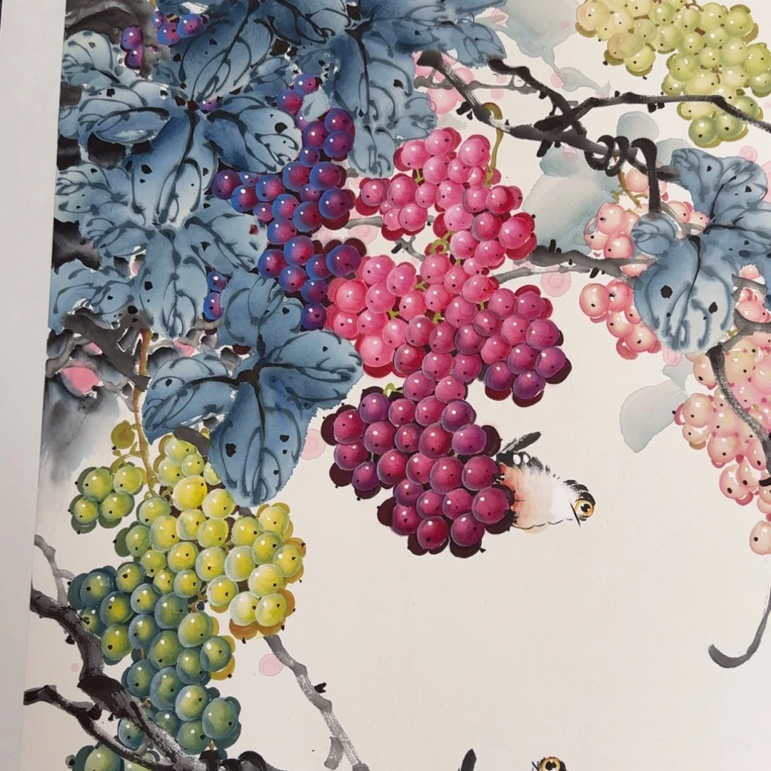 国画国画作品山水花鸟纯手绘