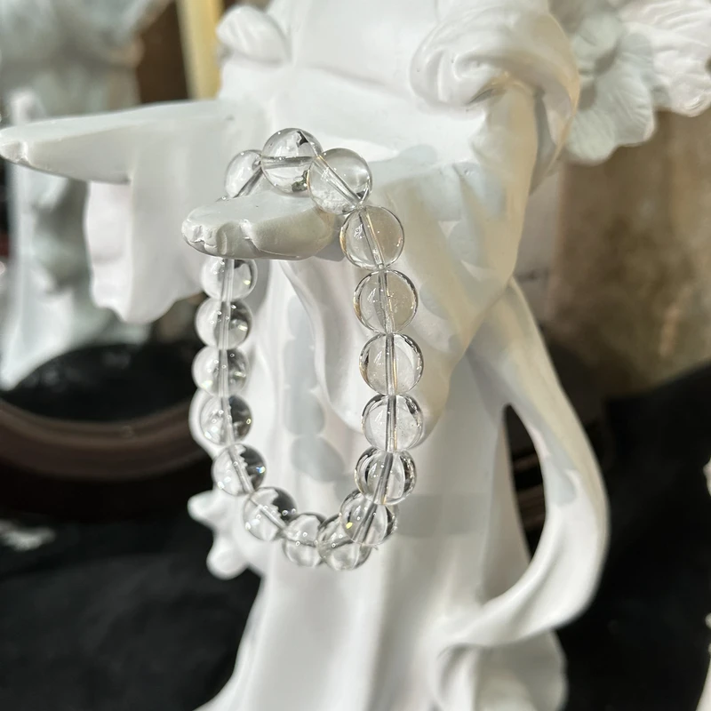 白水晶圆珠手串11-11.5MM