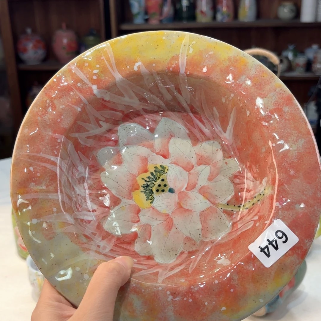 景德镇手绘高温釉下彩陶瓷茶具