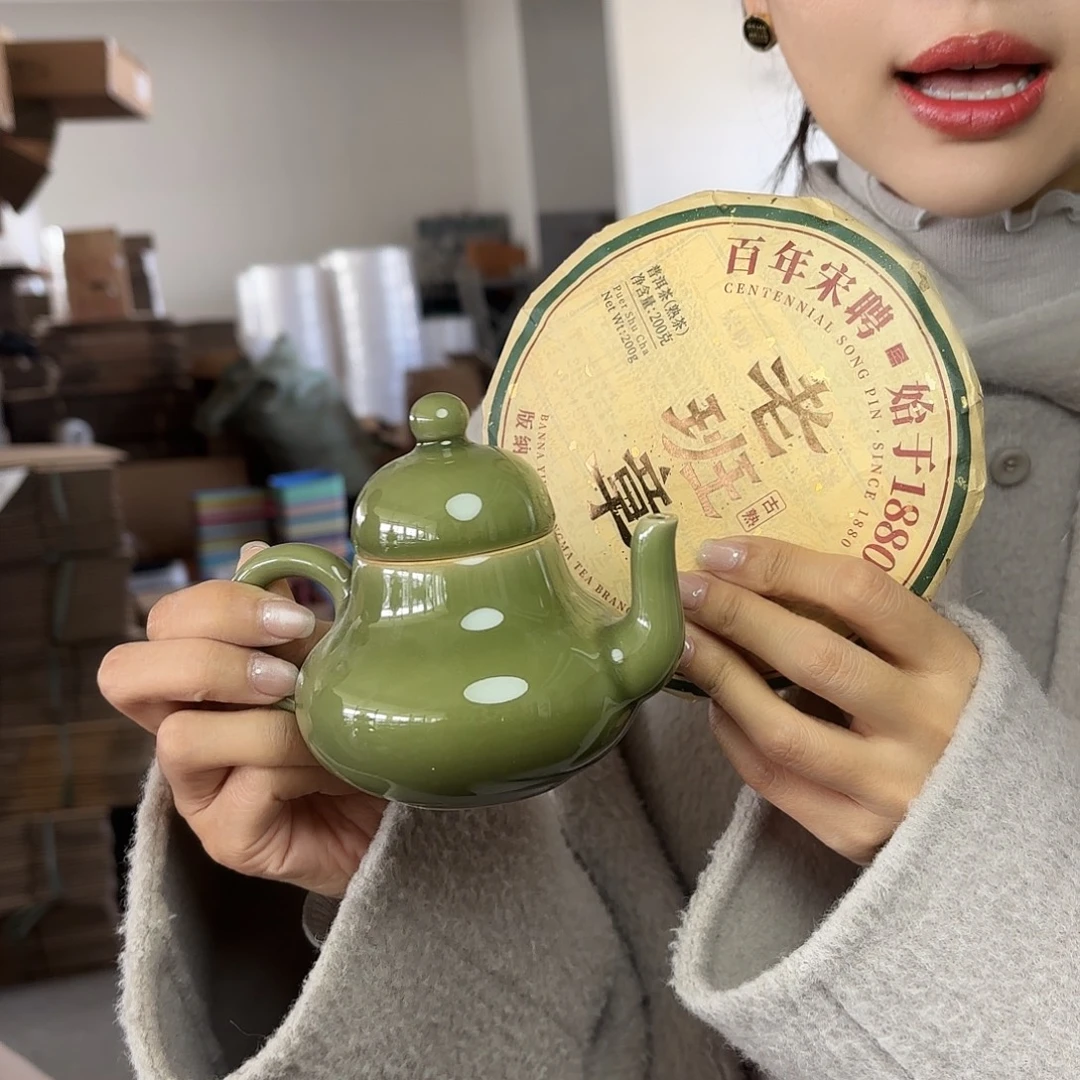 龙泉云间青瓷小米茶器