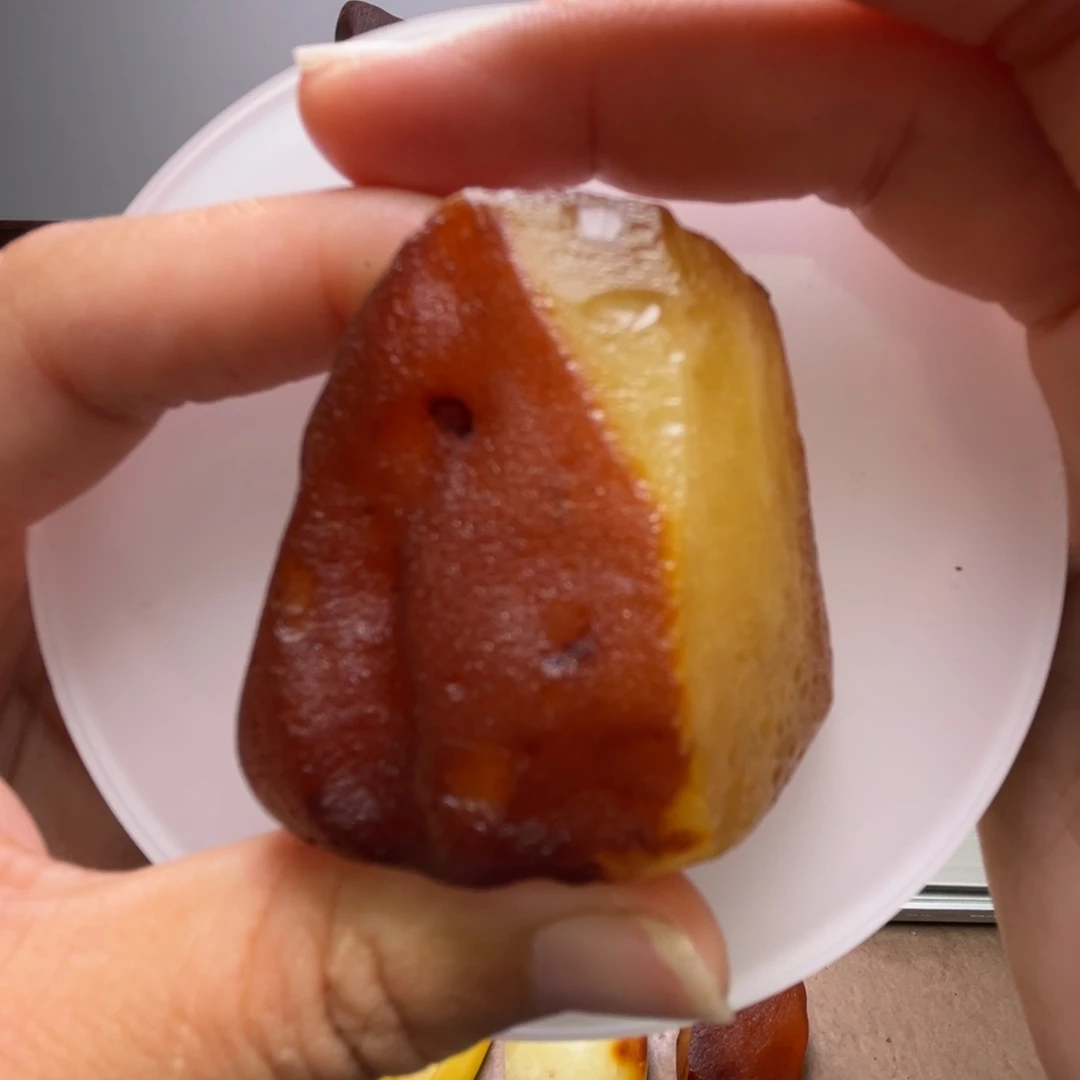 定制琥珀未镶嵌琥珀蜜蜡原石定制有瑕
