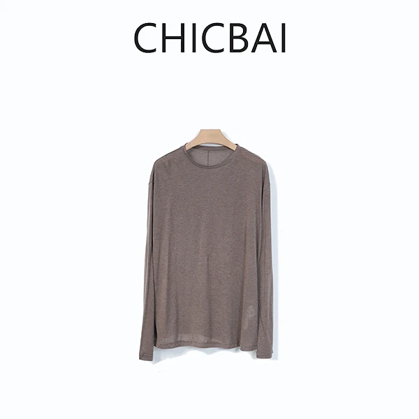 CHICBAI baby肌肤之亲 简约慵懒休闲轻薄T恤