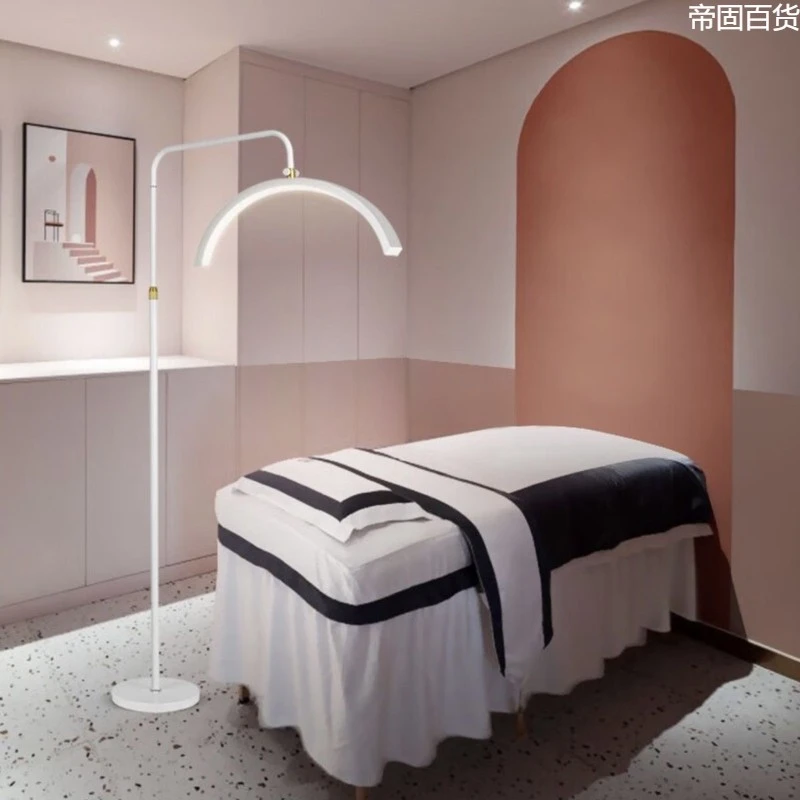 【新疆包邮美甲纹绣美容院U型落地灯超亮护眼美睫祛斑痘纹身美容专